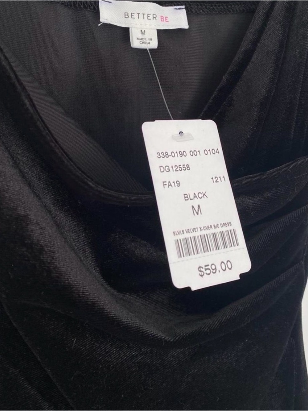 Black Velvet Midi Dress